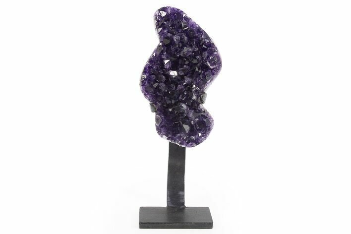 Amethyst Geode With Metal Stand - Uruguay #306943